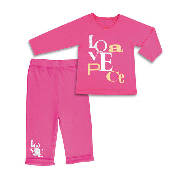 Pink Love Tracksuit for Girls