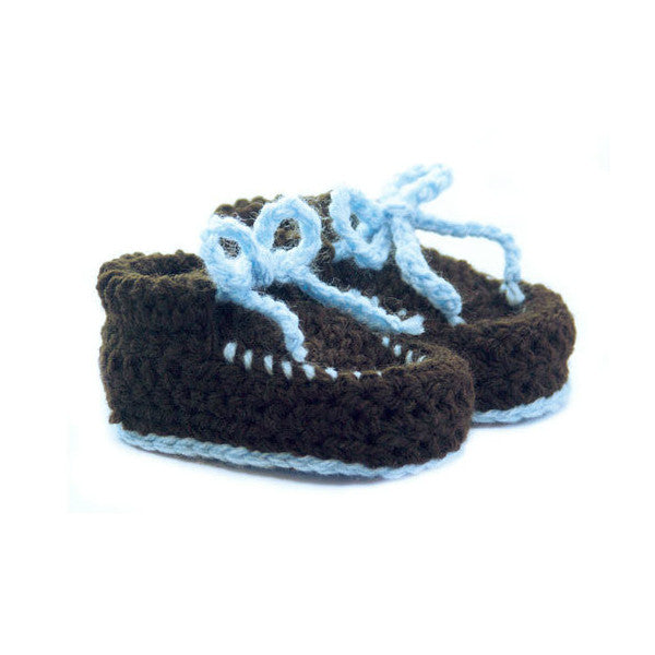 Hand crocheted mini mocks in Chocolate